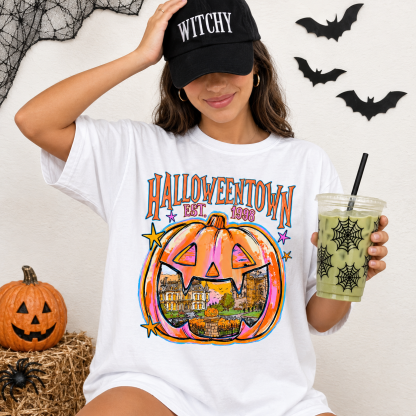 Custom Year Halloween Town Tee