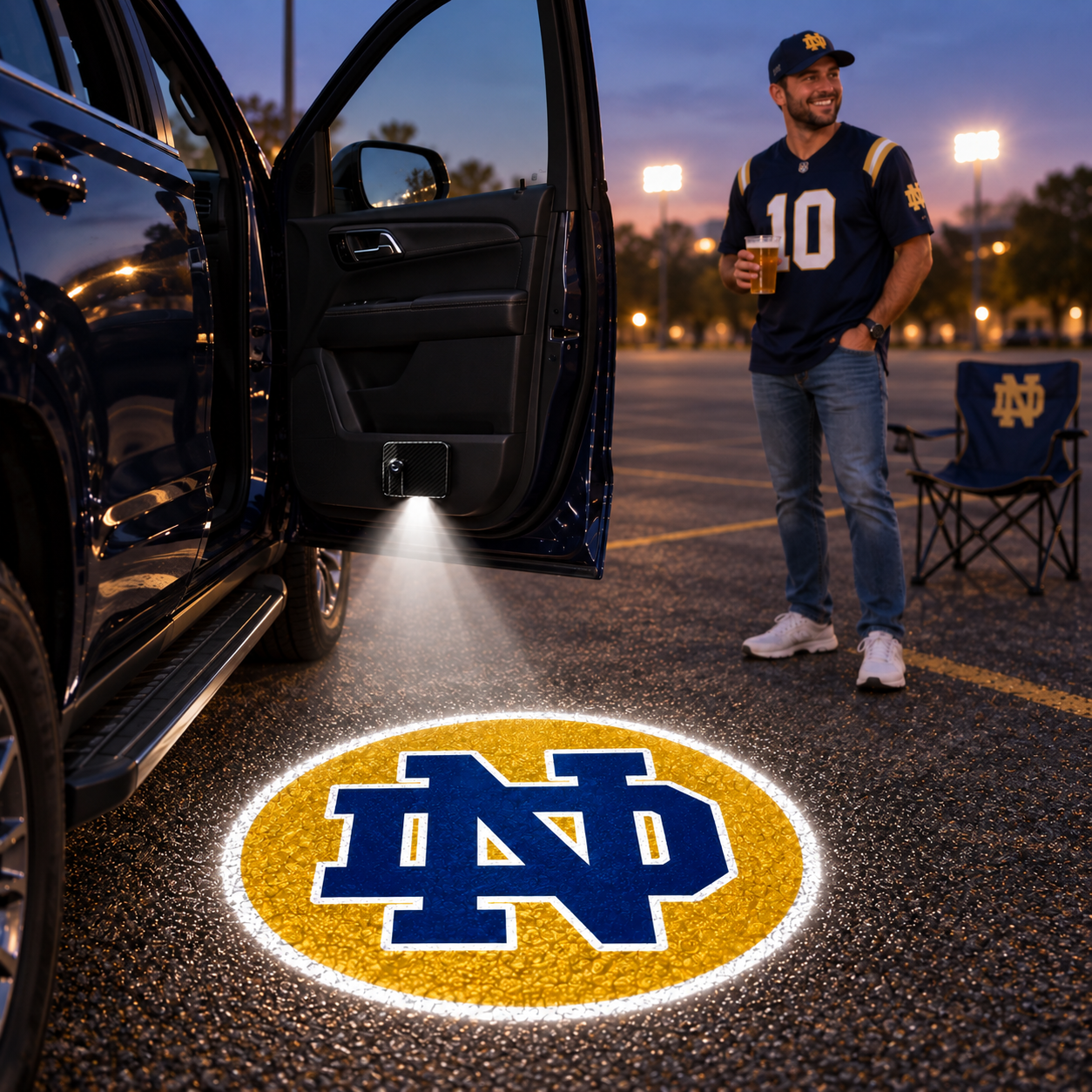 College Football Team Car Door Projector