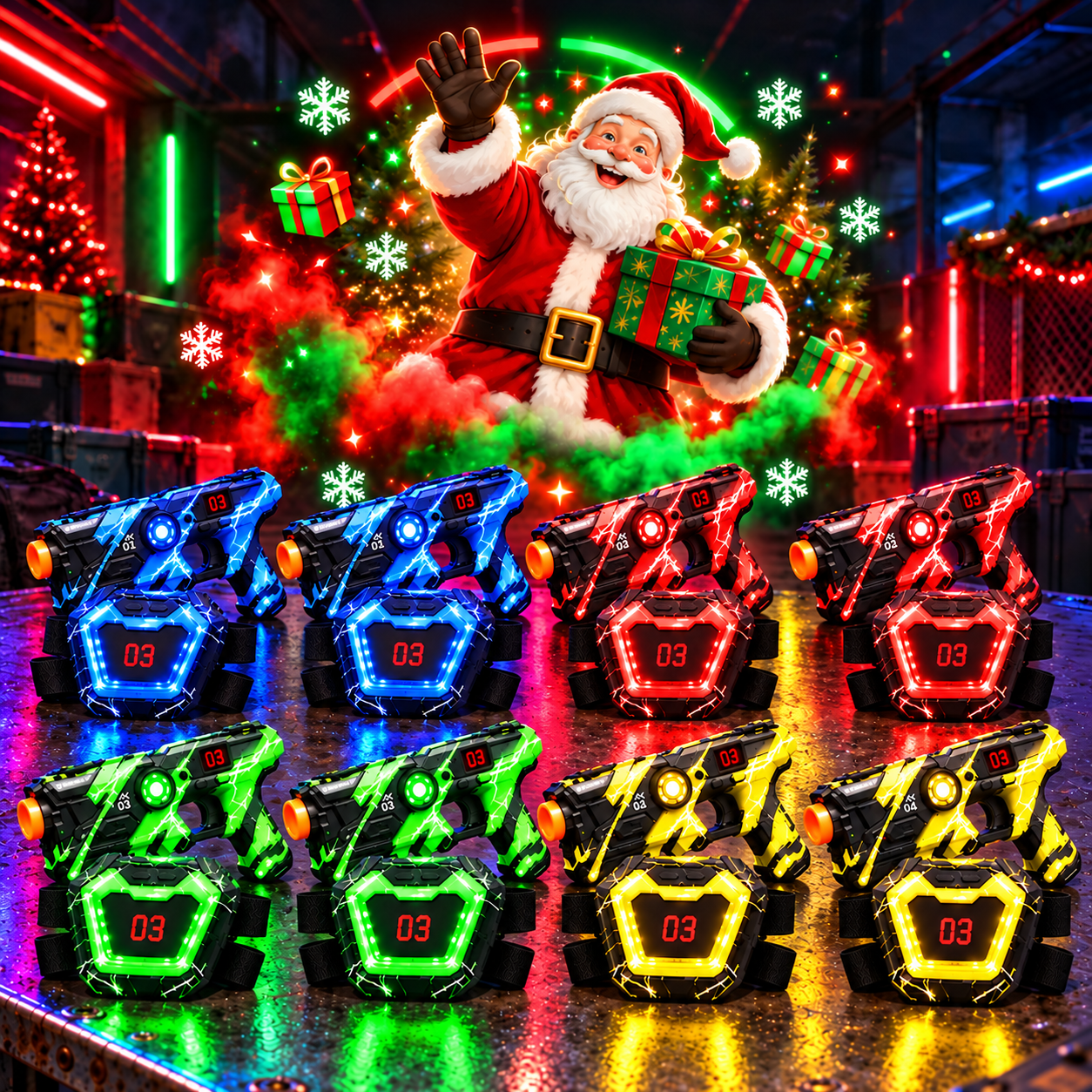 Laser Tag Blasters & Sensor Vests Battle Set