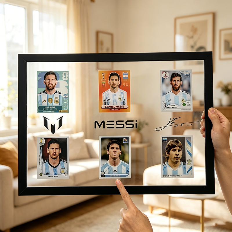 Acrylic Soccer Career Timeline Display Frame for Football Fan Gifts