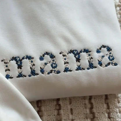 Floral Mama Embroidered Sweatshirt