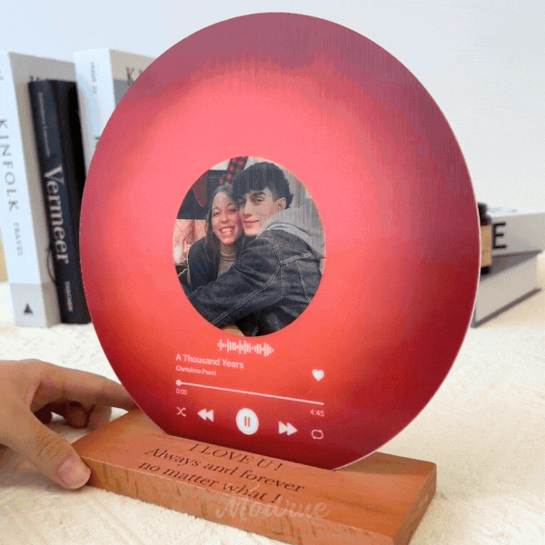 Personalized Record with Photo - Lenticular Song Plaque with NFC🎵