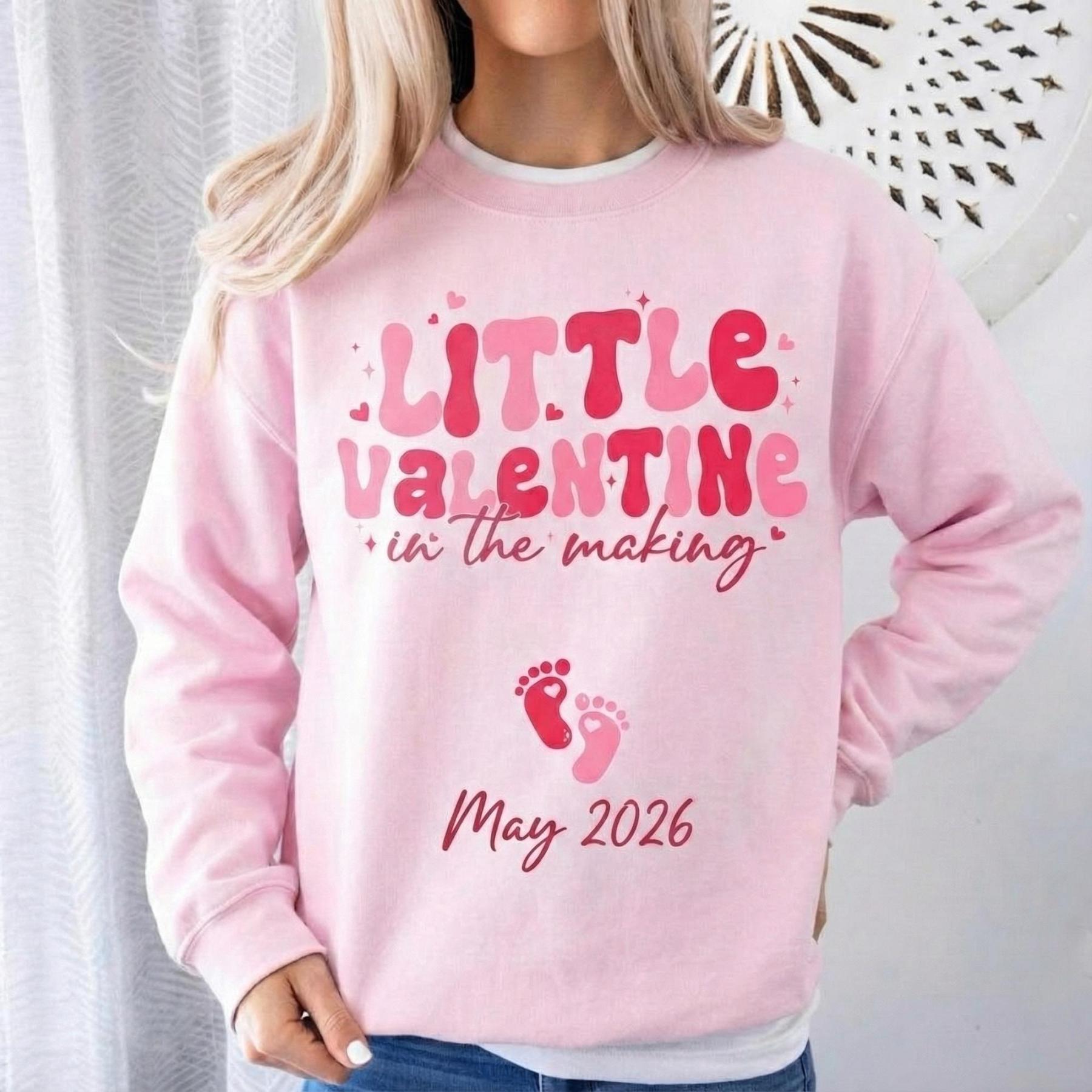 Valentines Day Pregnancy Announcement  Sweatshirt