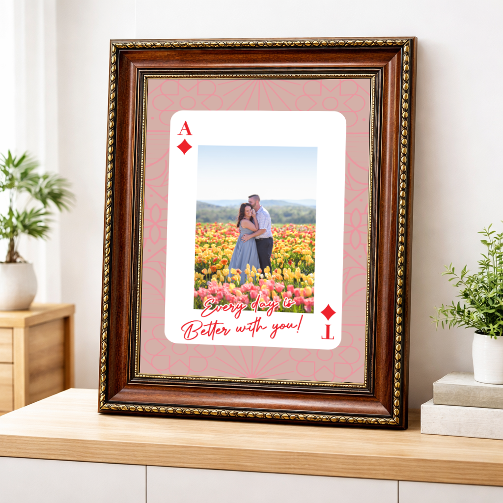 King and Queen Custom Photo Print Couples Wall Art