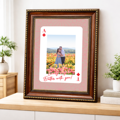 King and Queen Custom Photo Print Couples Wall Art