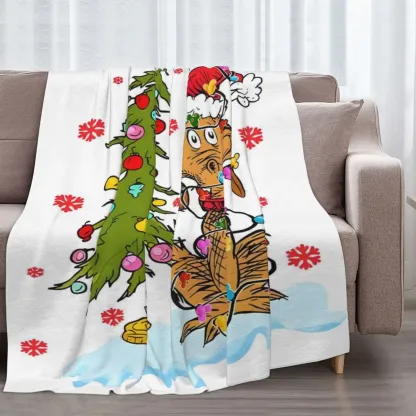 Christmas Cartoon Movie Flannel Blanket