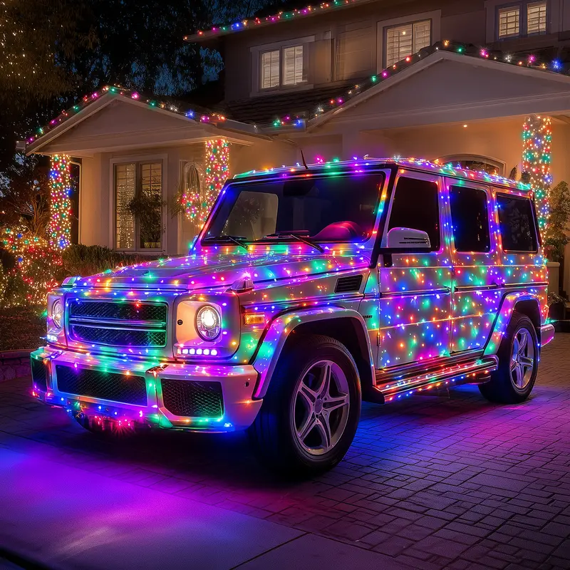 Christmas Decorations Led Car Ambient Light Brightown 410FT 1200 LED String Lights