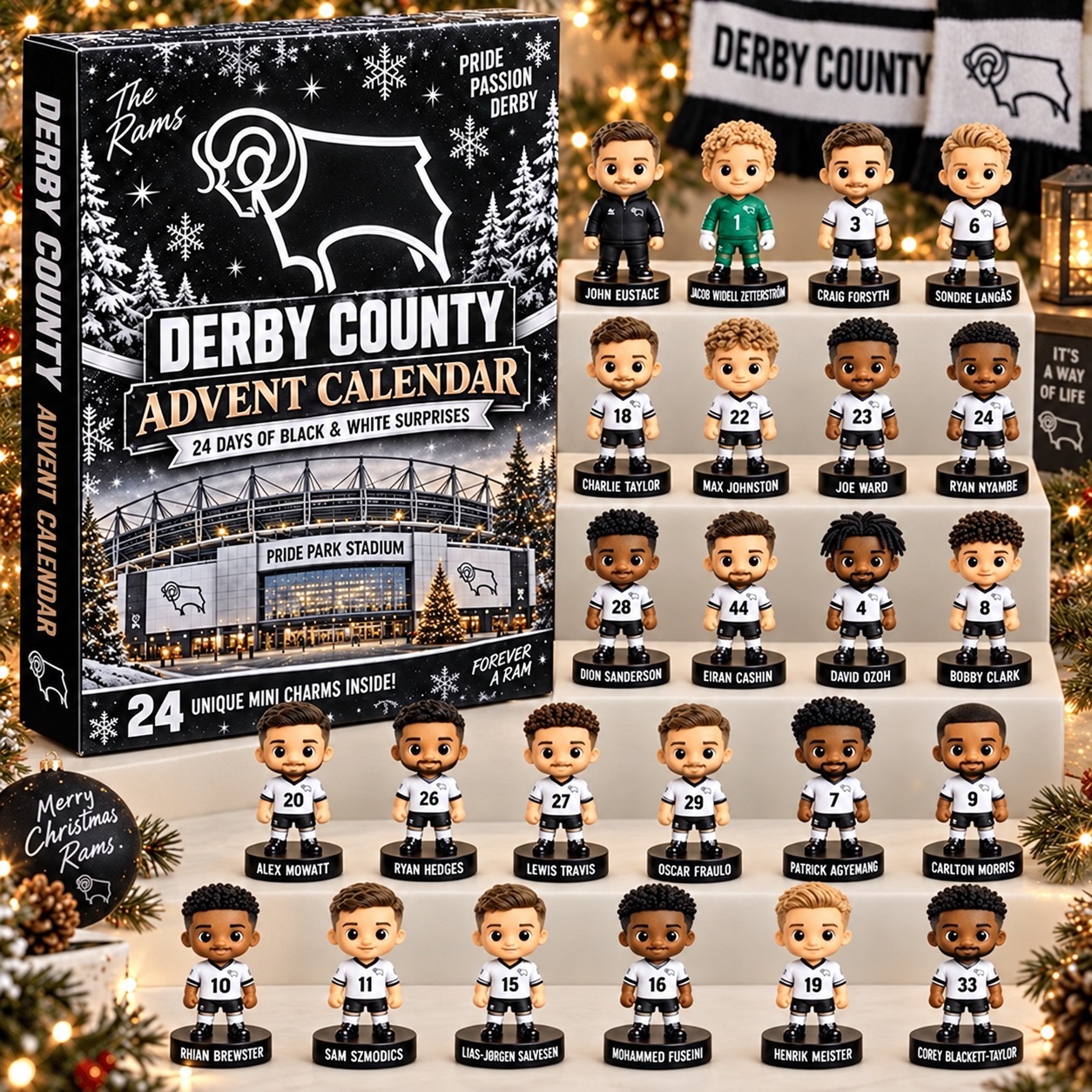 Derby County · Football Fan 24-Day Advent Calendar – Soccer Club Countdown Gift Box