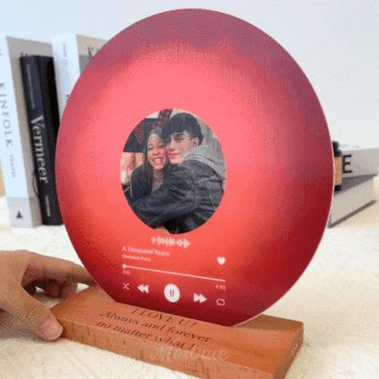 Personalized Record with Photo - Lenticular Song Plaque with NFC🎵