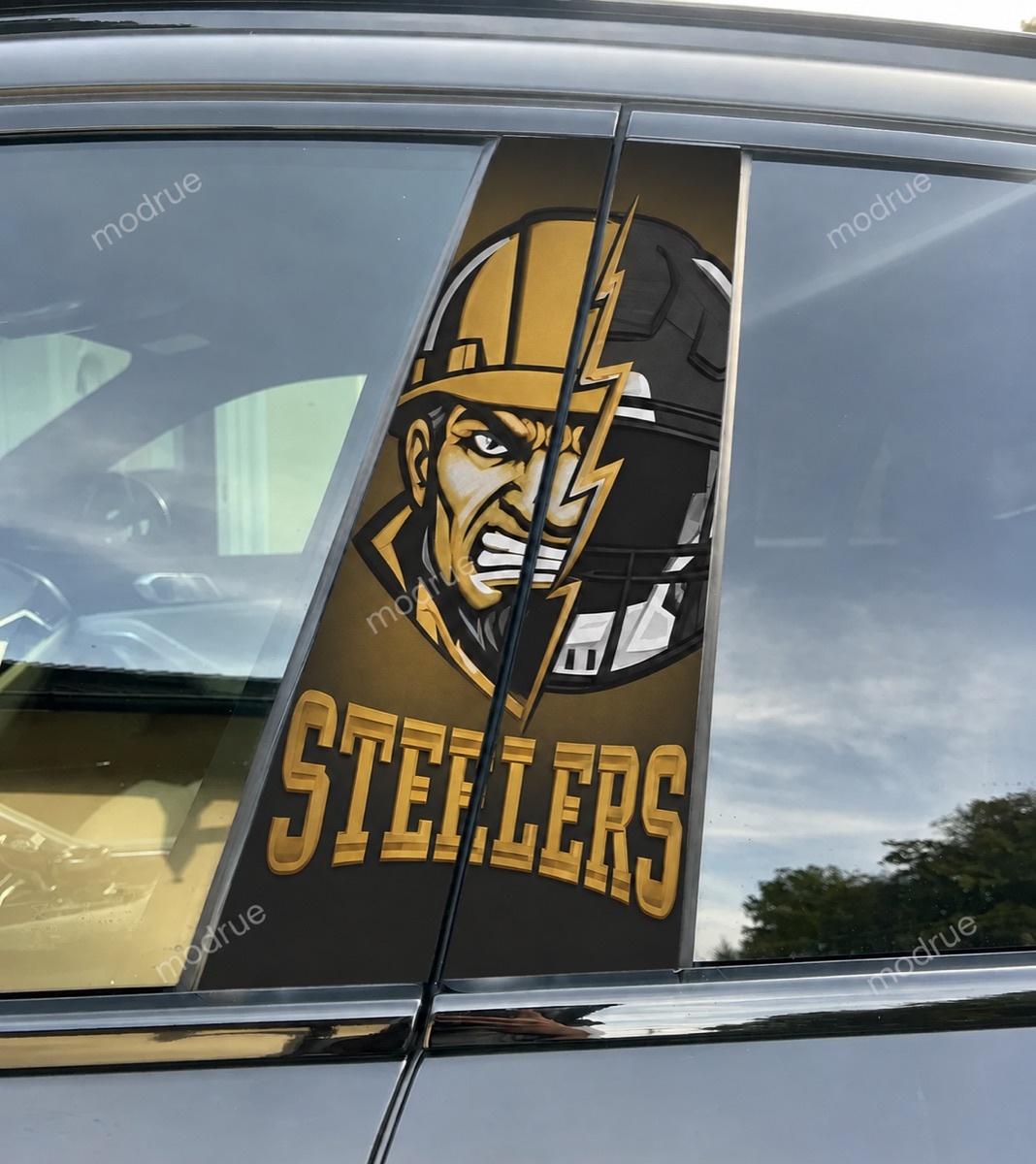 Pittsburgh Steelers Car Pillar Wrap - Universal Fit