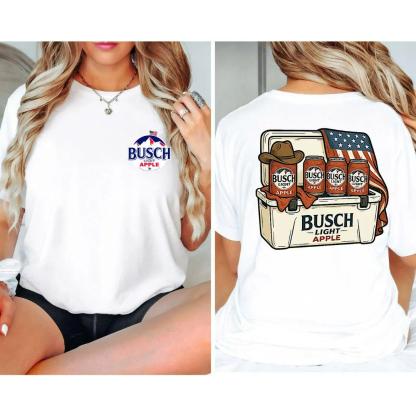 4th of July Funny Beer Two Sided T-shirt