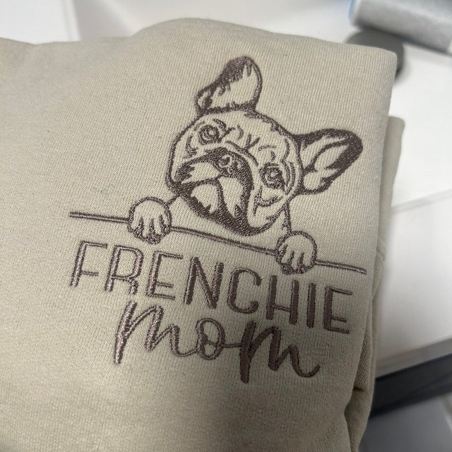 Custom Embroidered Pet Portrait Outline Sweatshirt For Pet Lover Gifts