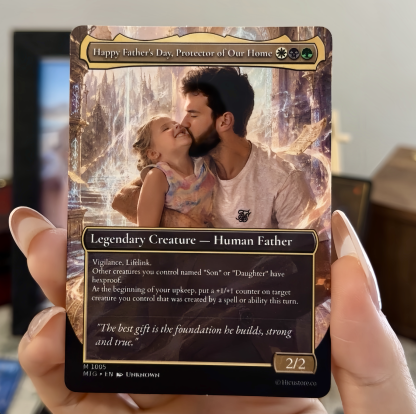 Custom Anime Dad Magic Trading Card