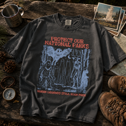 Cryptid National Parks Retro Graphic Tee