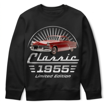 Personalized Classic Tee With Photo Car Art
