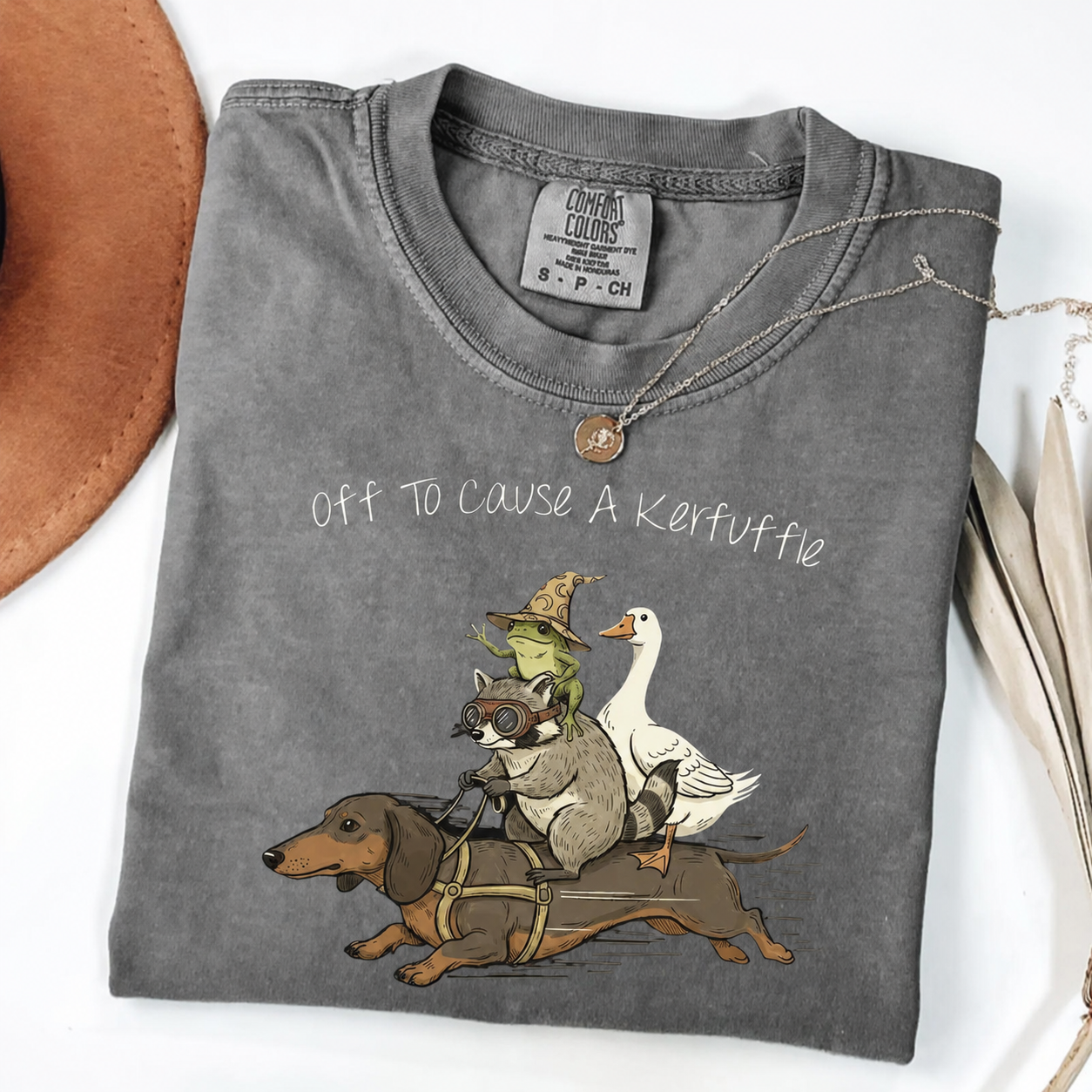 The Dachshund, Raccoon & Silly Goose - Chaos Crew Tee