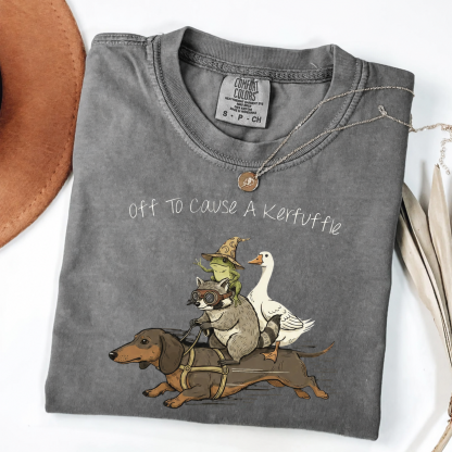 The Dachshund, Raccoon & Silly Goose - Chaos Crew Tee