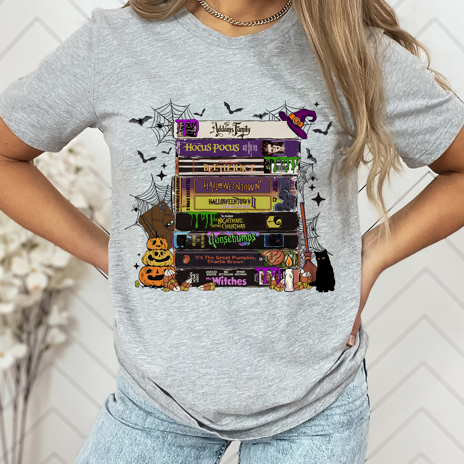 Retro Halloween Movie Tape Shirt