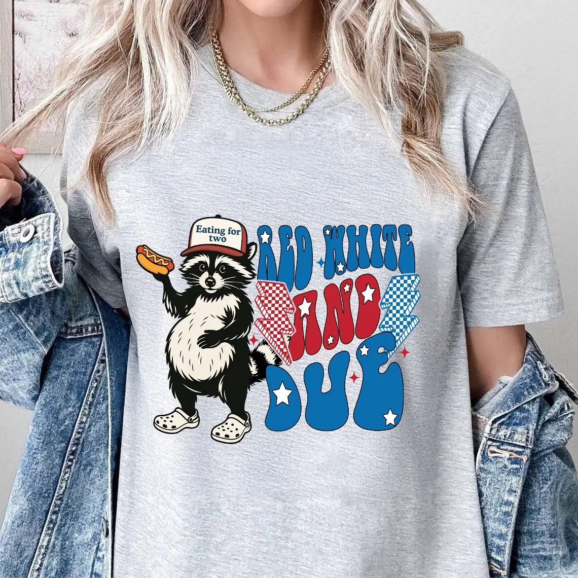 Red White and Due, 4th of July Pregnancy Announcement Shirt