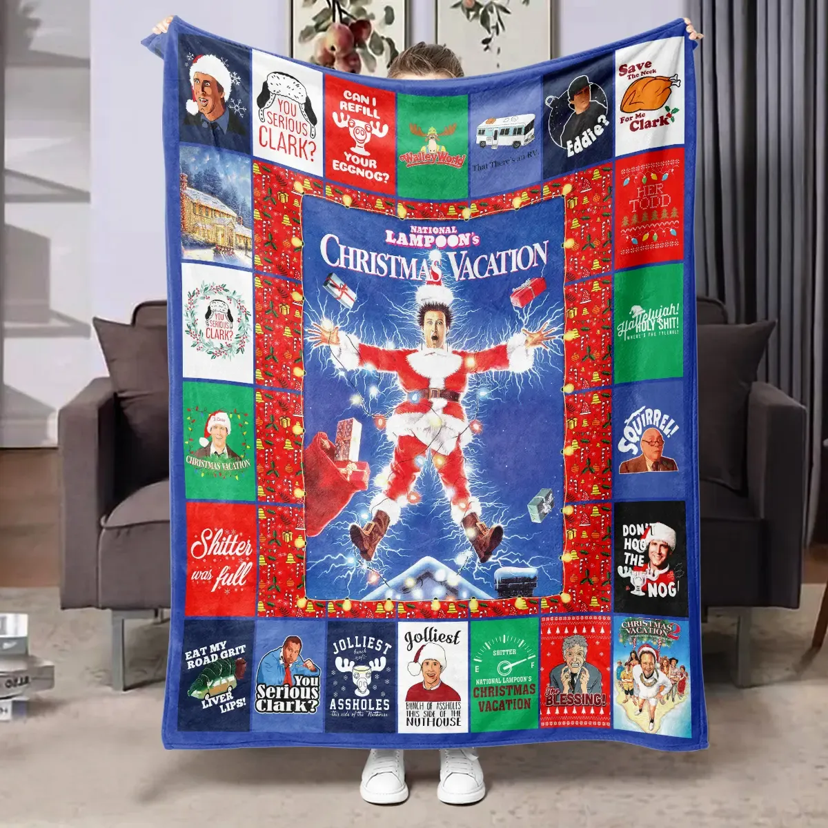 Christmas Themed Throw Blanket