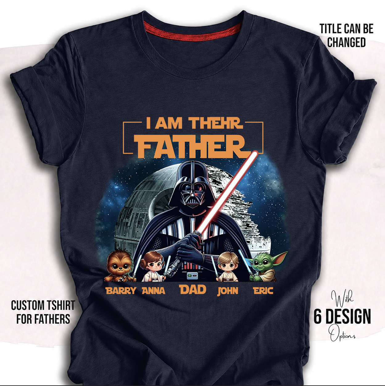 Custom Father’s Day Space Hero Tee 