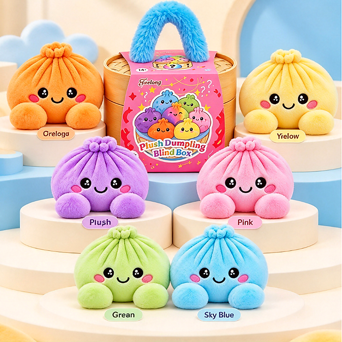 Cute Plush Dumpling - Group Shot