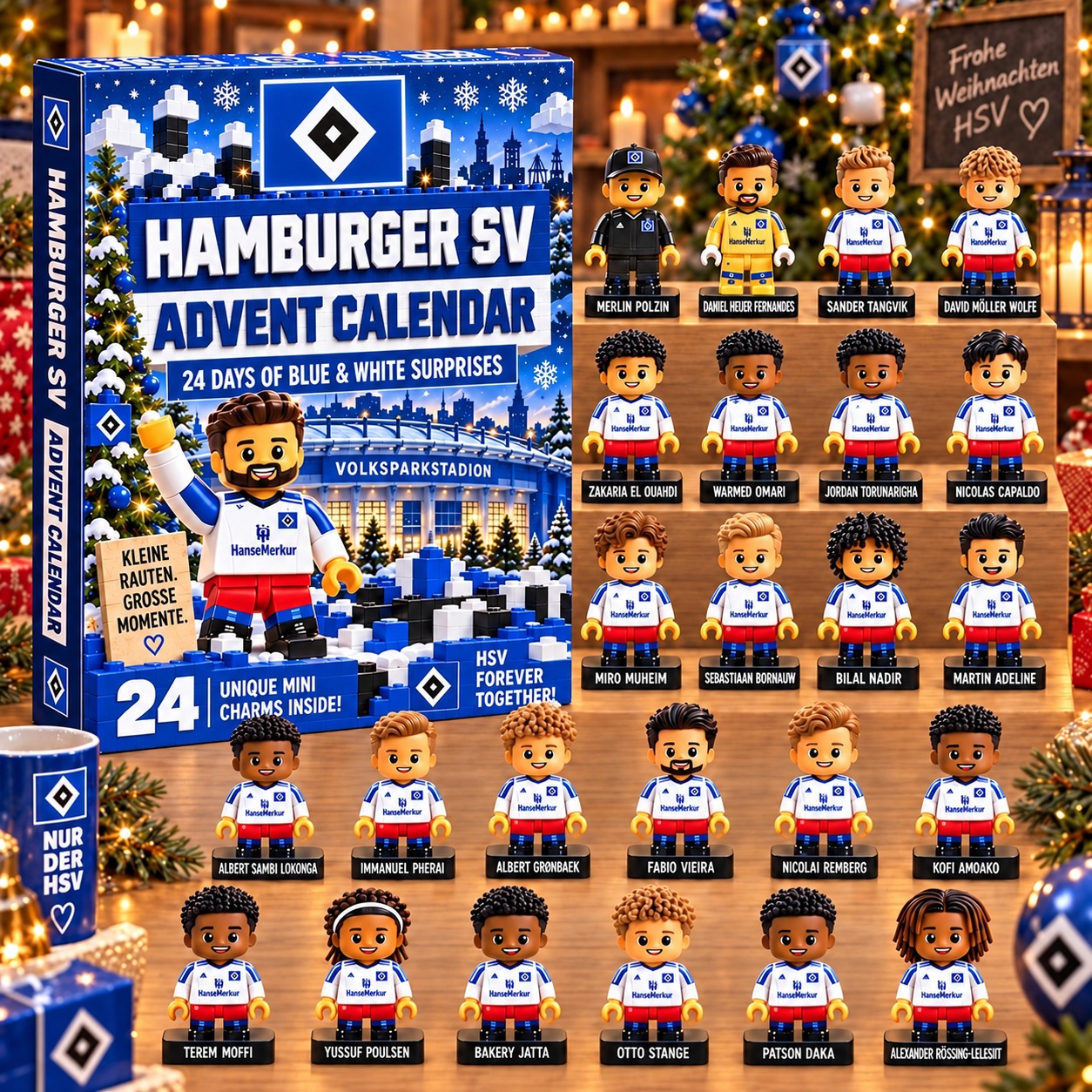 Hamburger SV · Football Fan 24-Day Advent Calendar – Soccer Club Countdown Gift Box