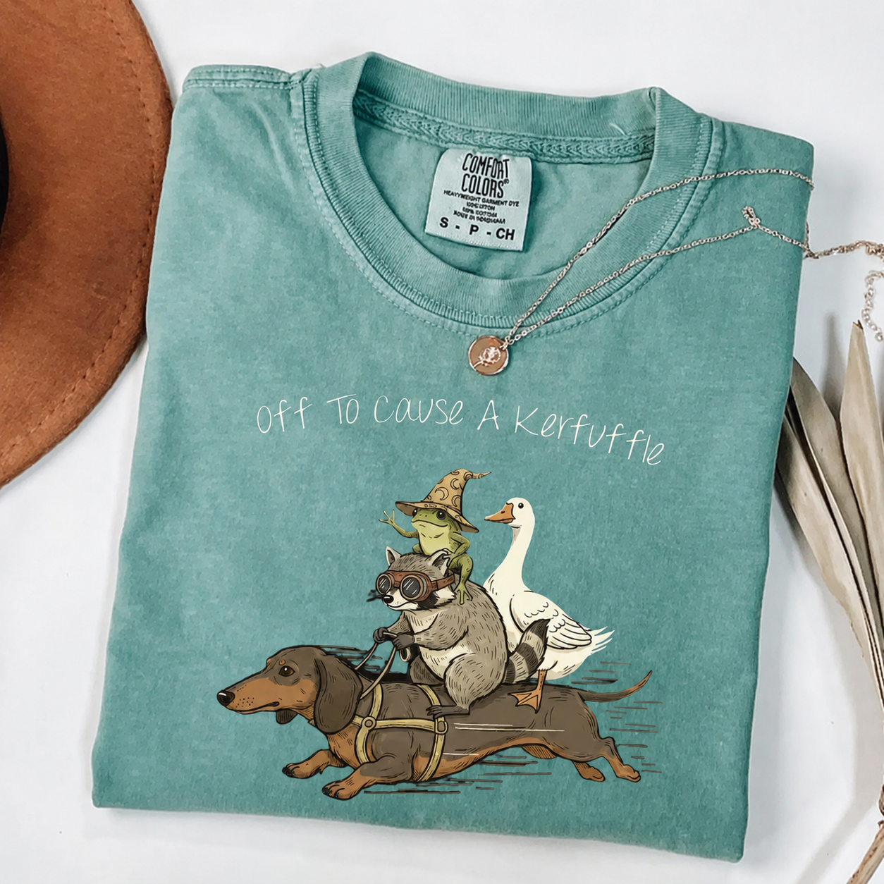 The Dachshund, Raccoon & Silly Goose - Chaos Crew Tee