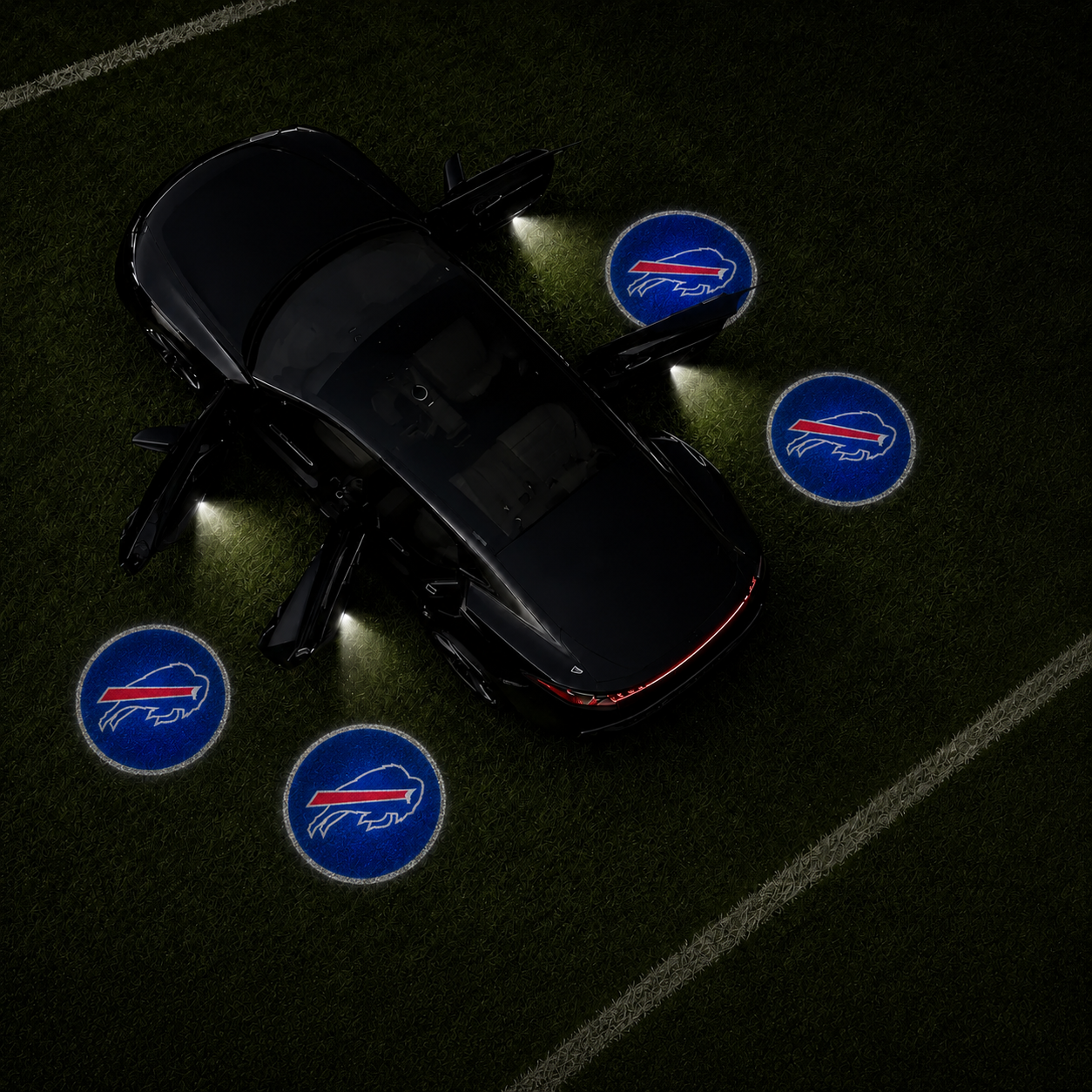 Football Team Car Door Projector Lights