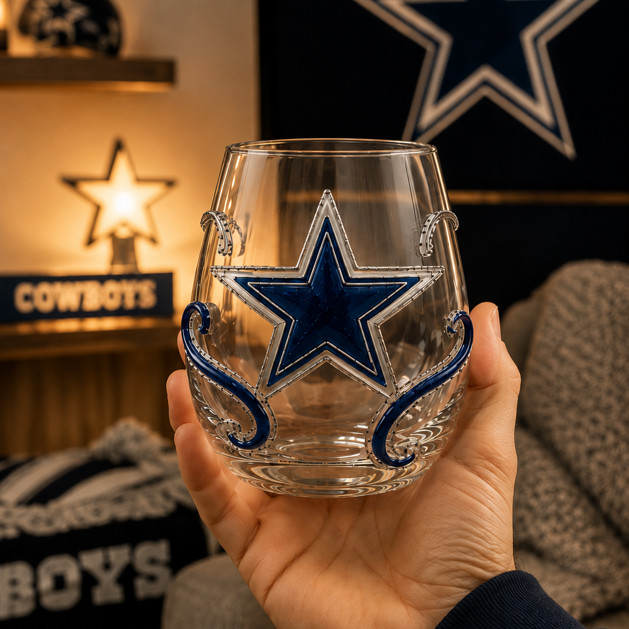 Football Wine Glass