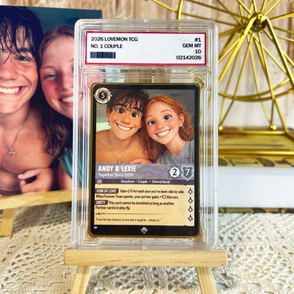 Personalized Cartoon Portrait Card for Couple