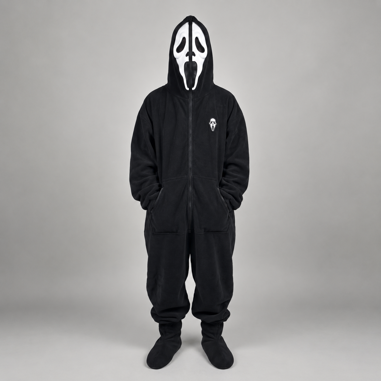Scream Inside - Ghostface Halloween Hooded Jumpsuit