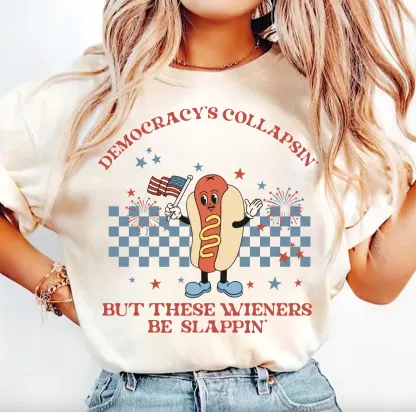 Funny Retro Hot Dog Shirt