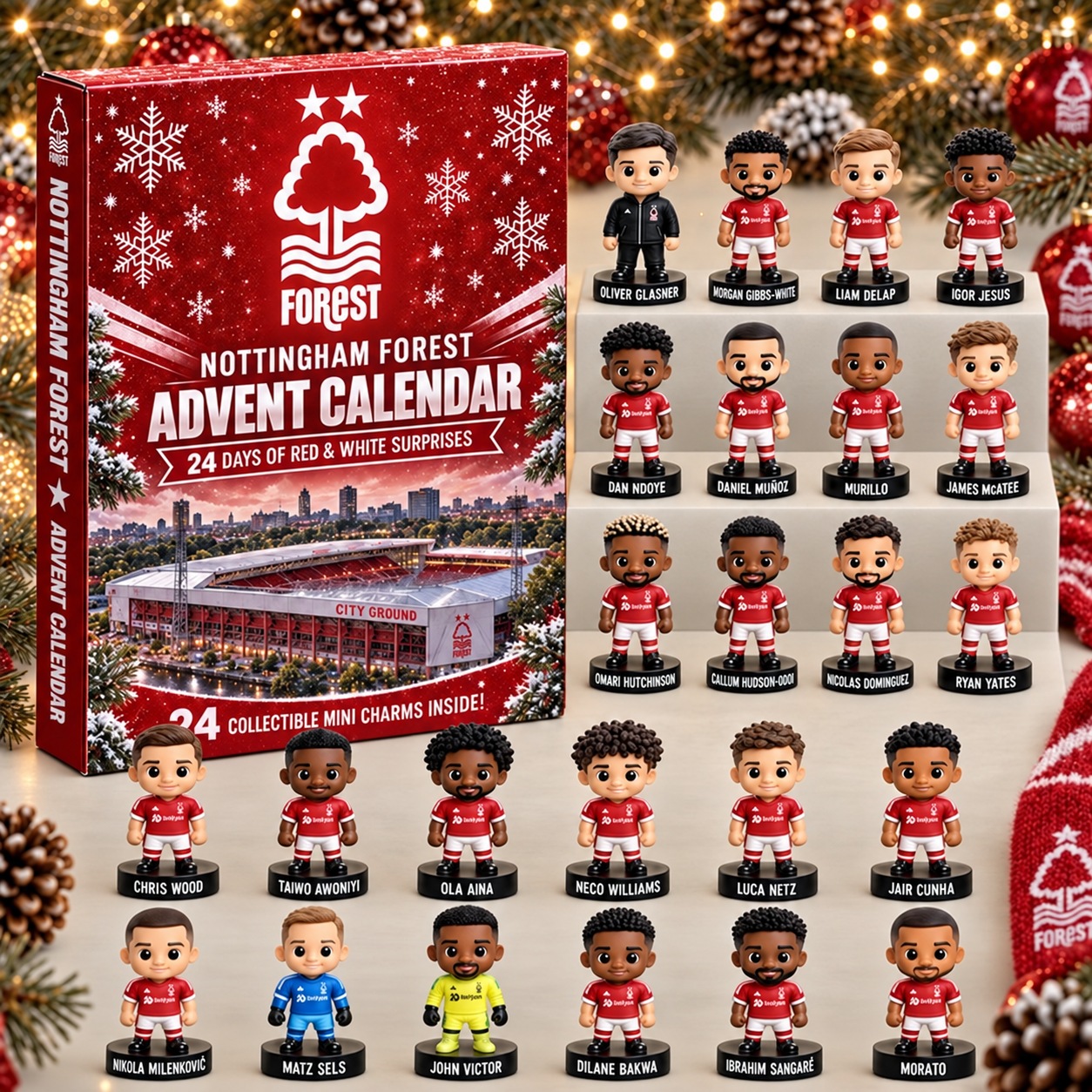 Nottingham Forest · Football Fan 24-Day Advent Calendar – Soccer Club Countdown Gift Box