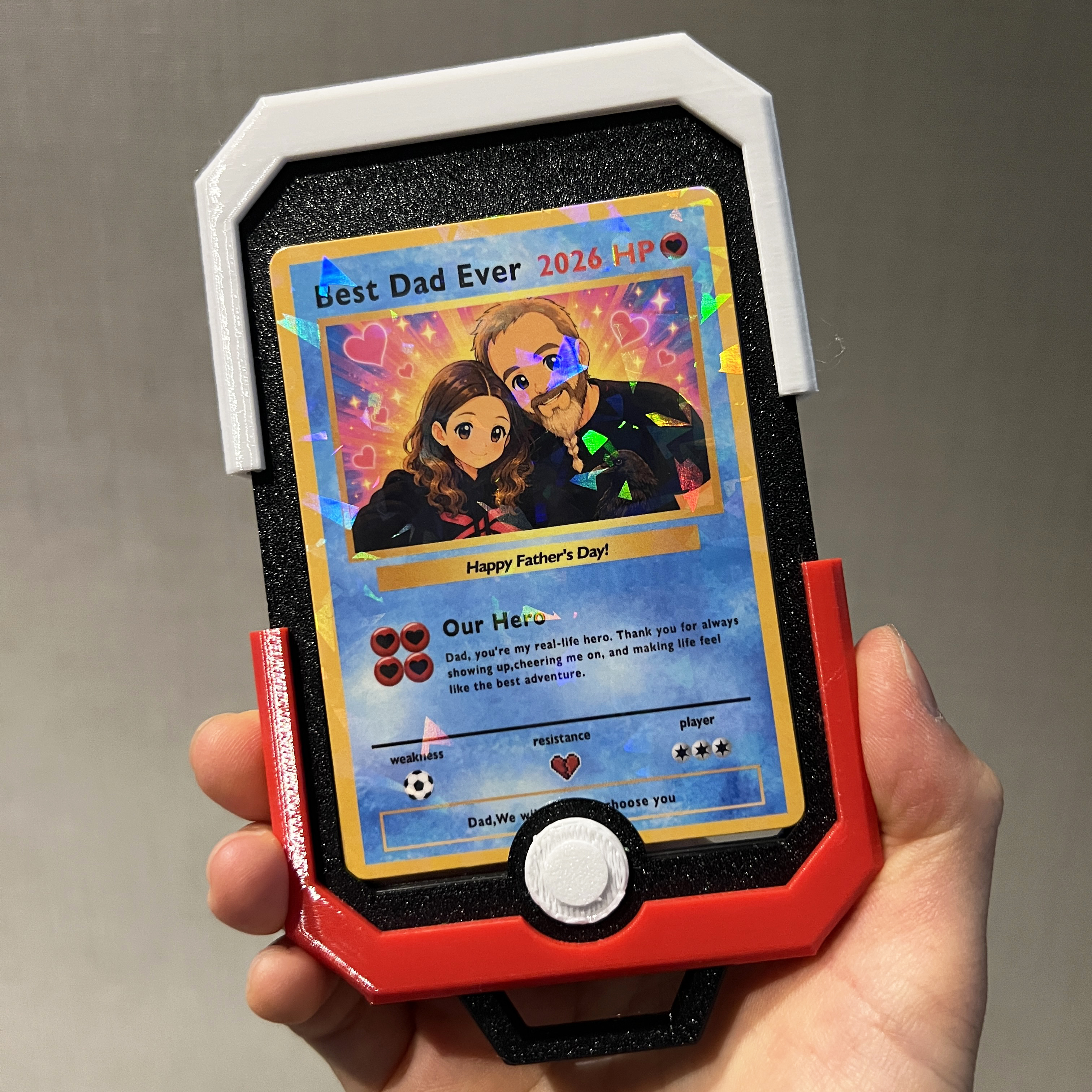 [Copy]Custom Anime Photo "Best Dad Ever" Trading Card