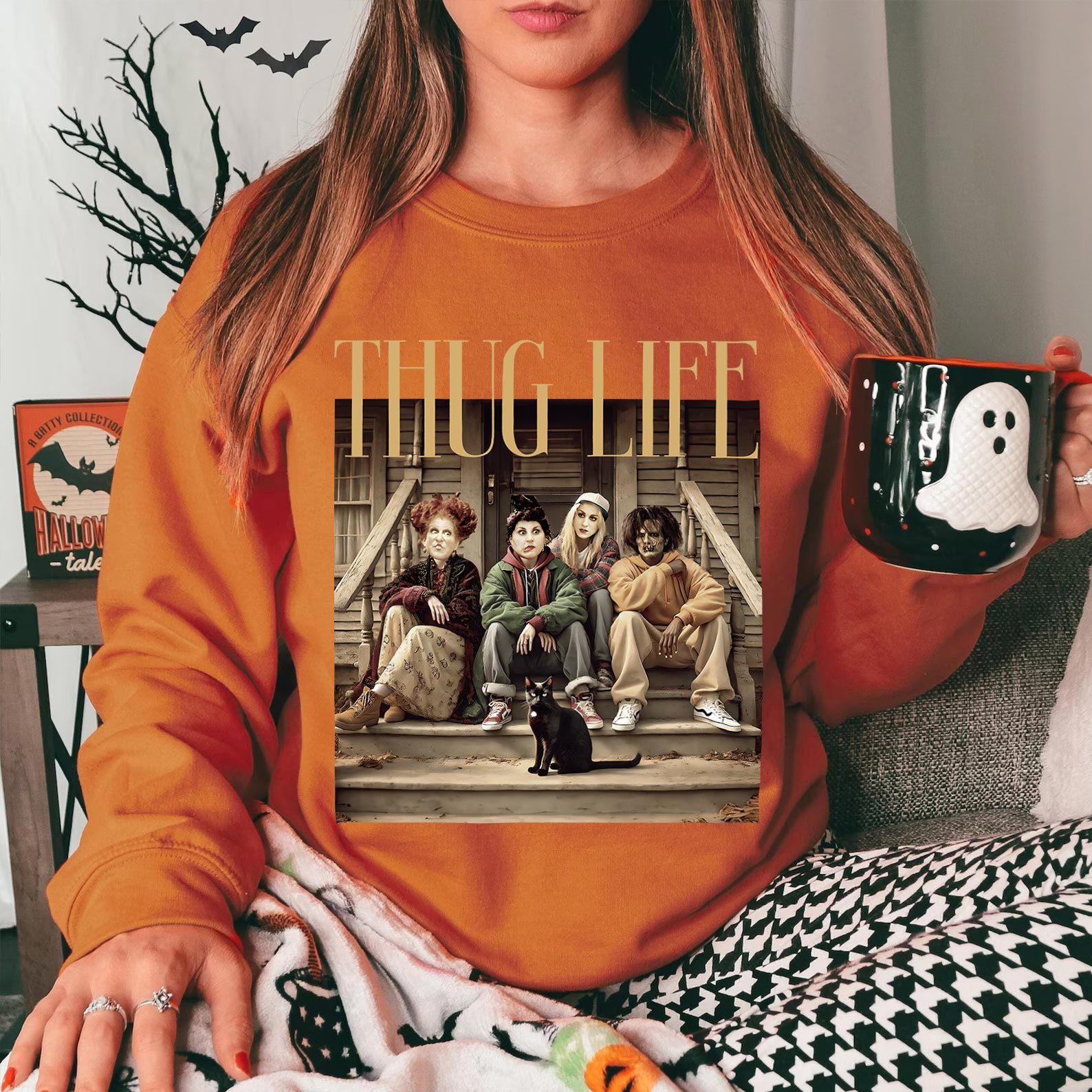 Thug Life Golden Girl Bad Witches Halloween Vintage T-Shirt Sweatshirt Hoddie
