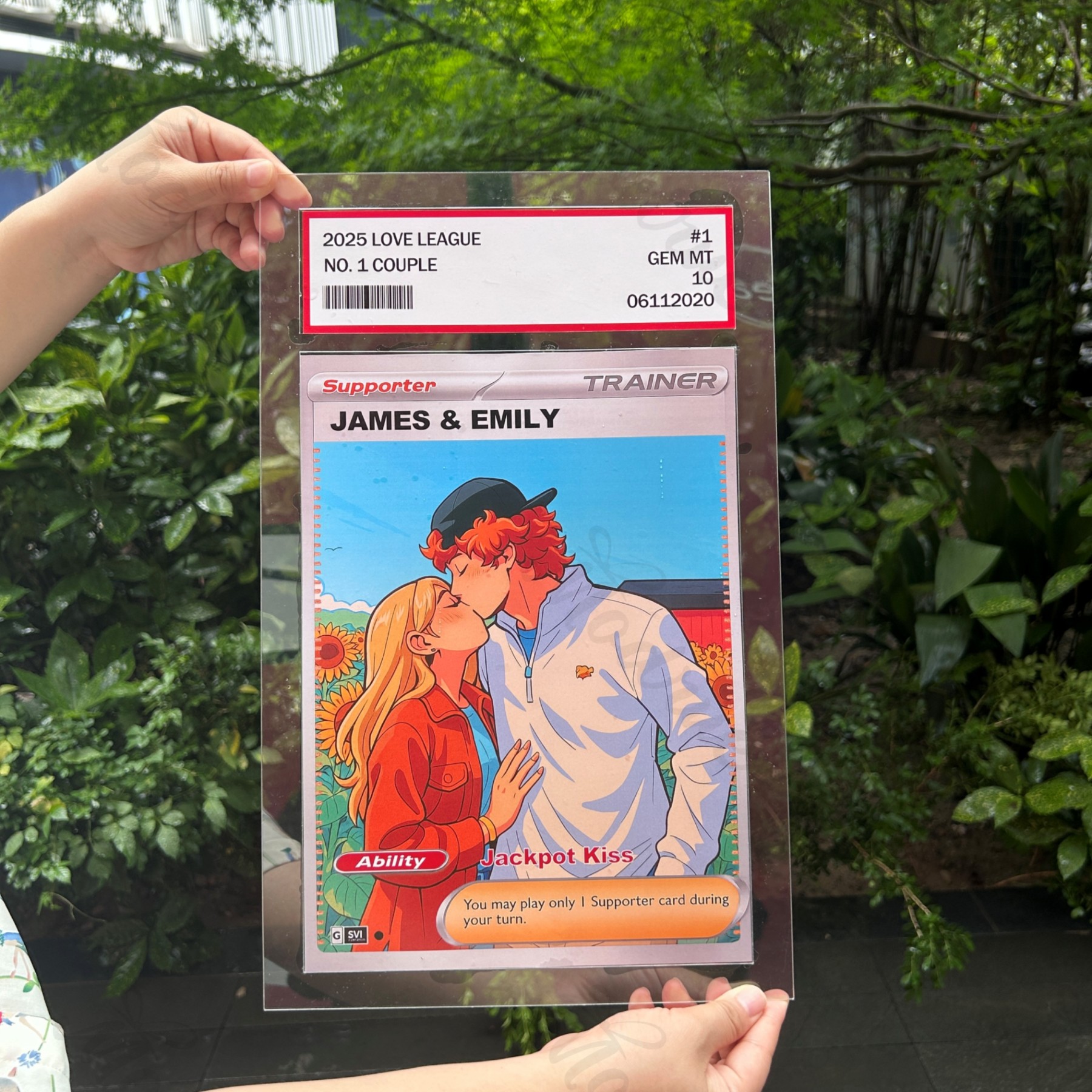 Personalized Anime-Inspired Couple BIG Card