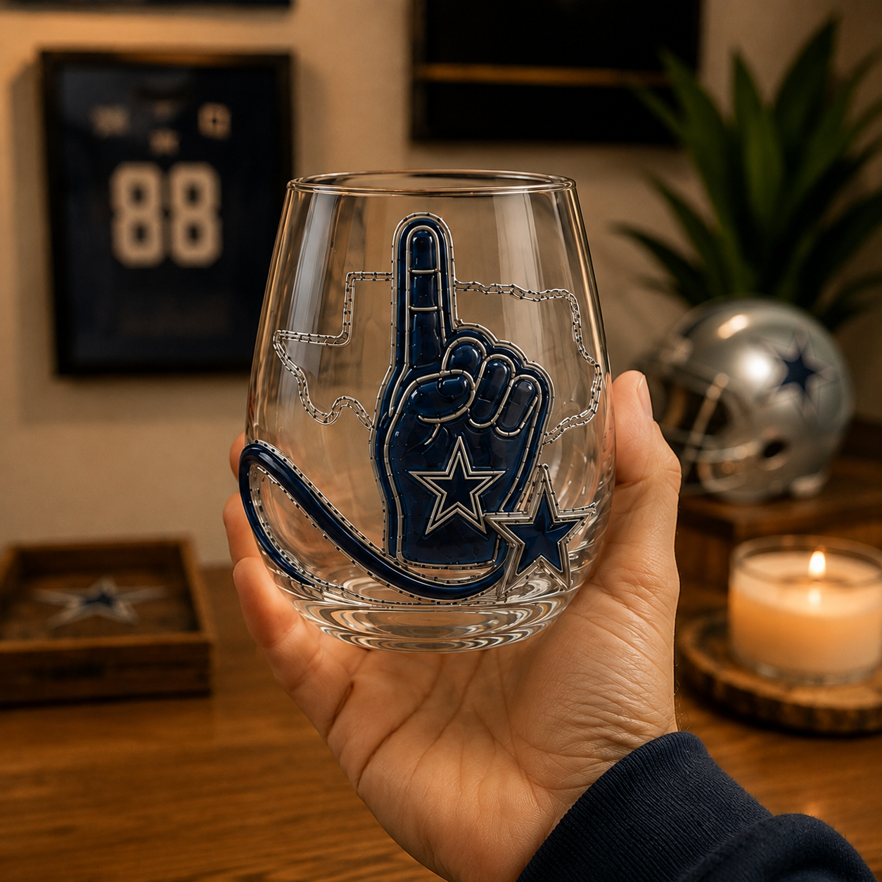Football Wine Glass