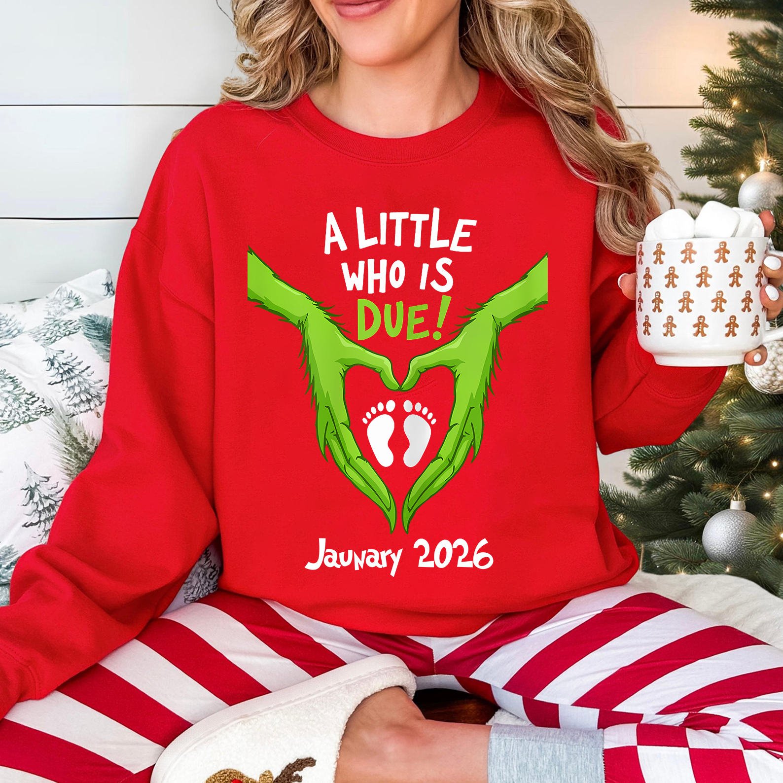 A little who is due sweatshirt