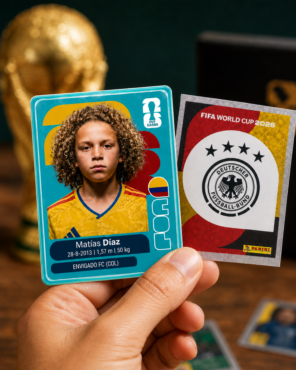 Personalized World Cup-Inspired Soccer Player Card