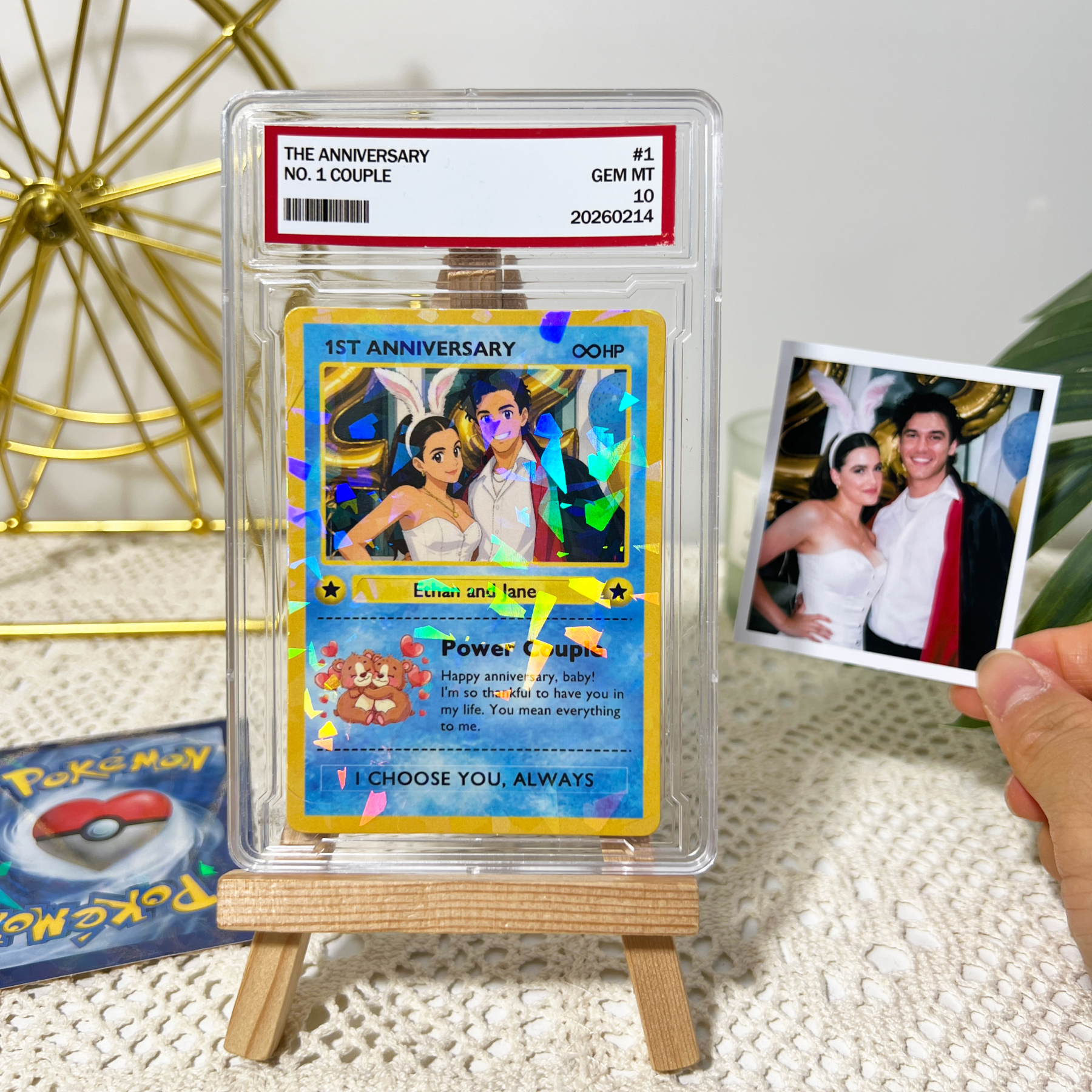 Custom Anime Photo Couple Trading Card