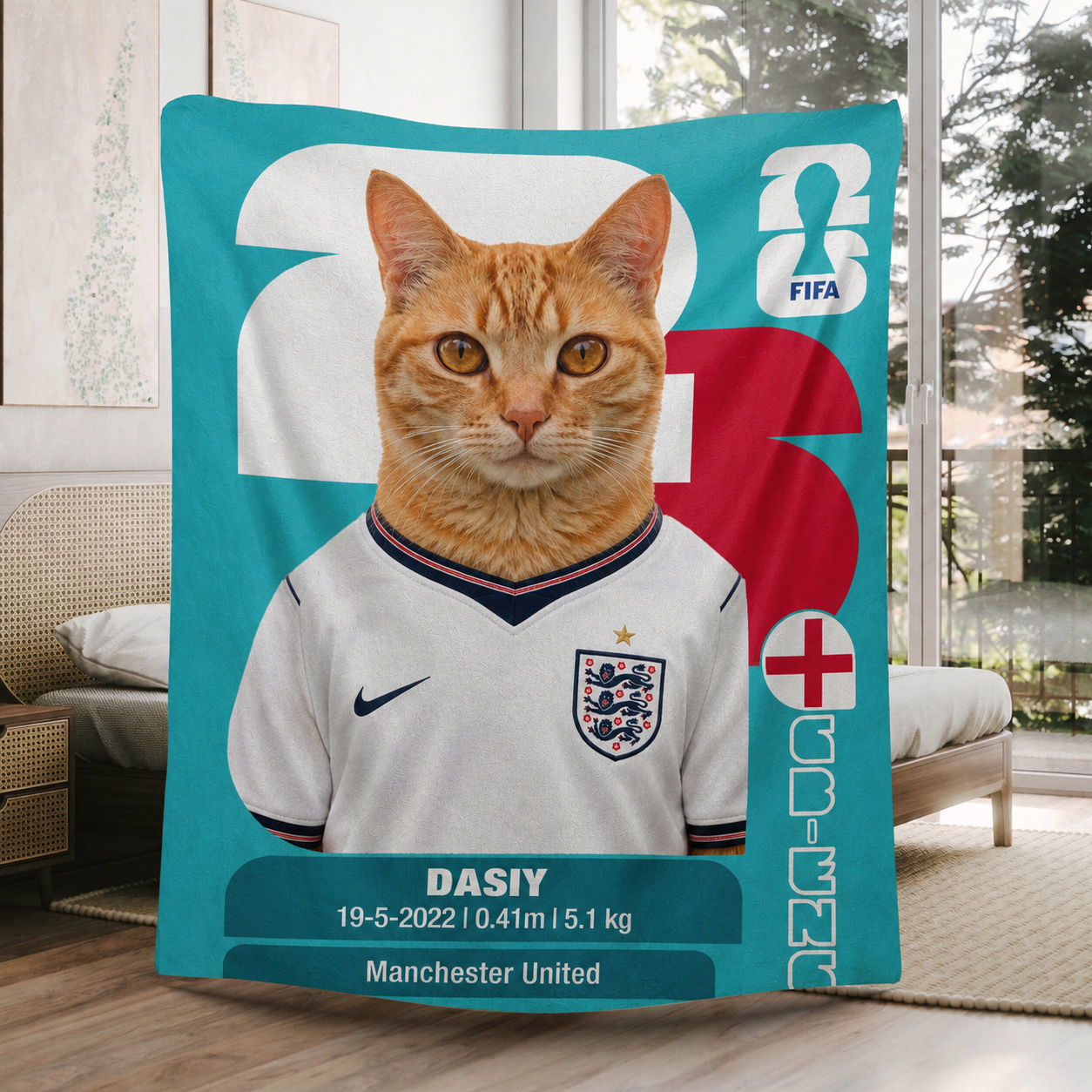 World Cup Champion Pet Star Custom Blanket