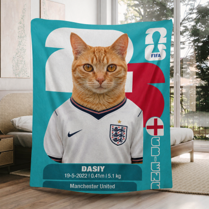World Cup Champion Pet Star Custom Blanket