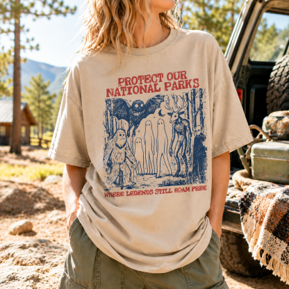 Cryptid National Parks Retro Graphic Tee