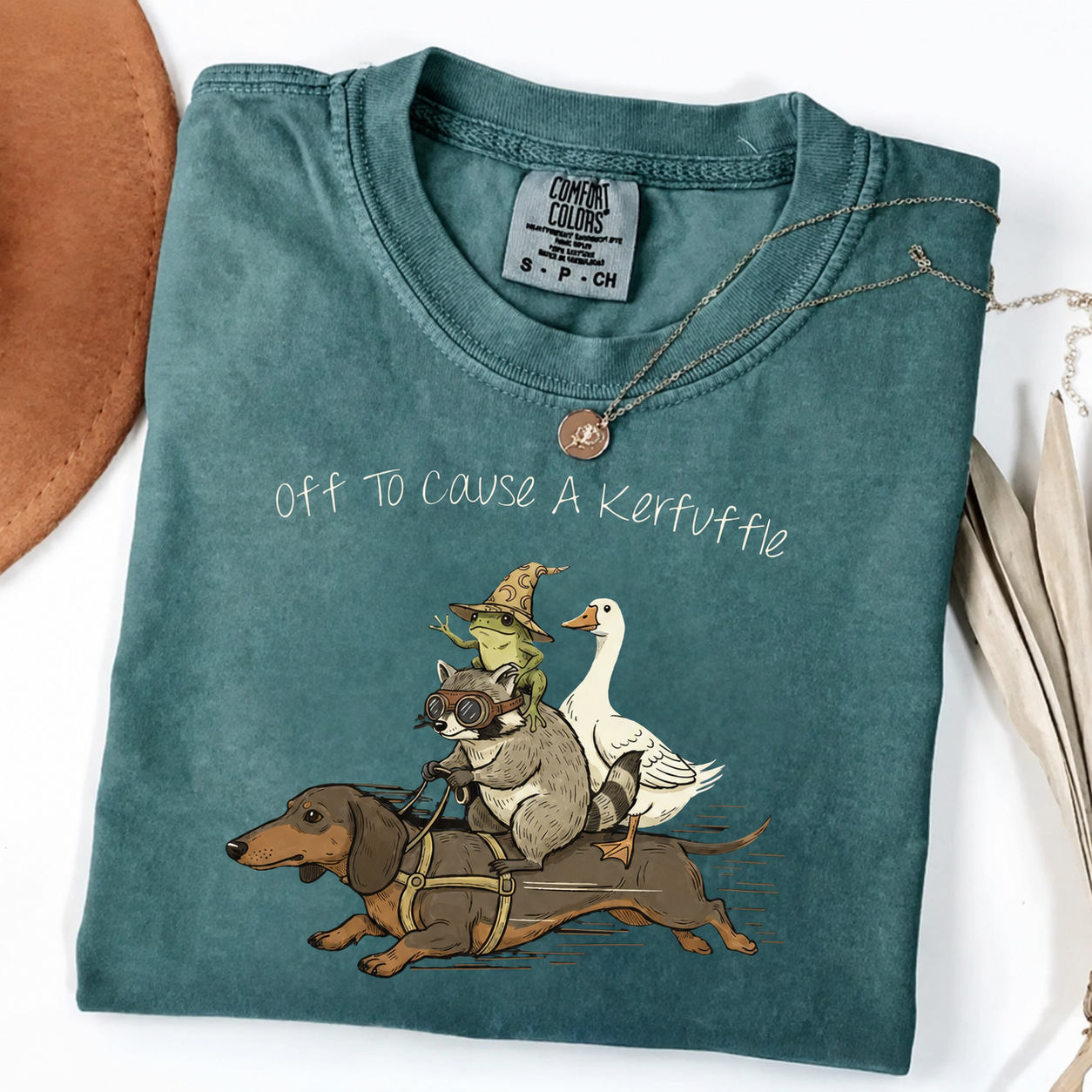 The Dachshund, Raccoon & Silly Goose - Chaos Crew Tee