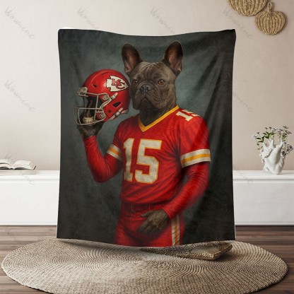 Custom American Football Pet NFL NCAA Blanket