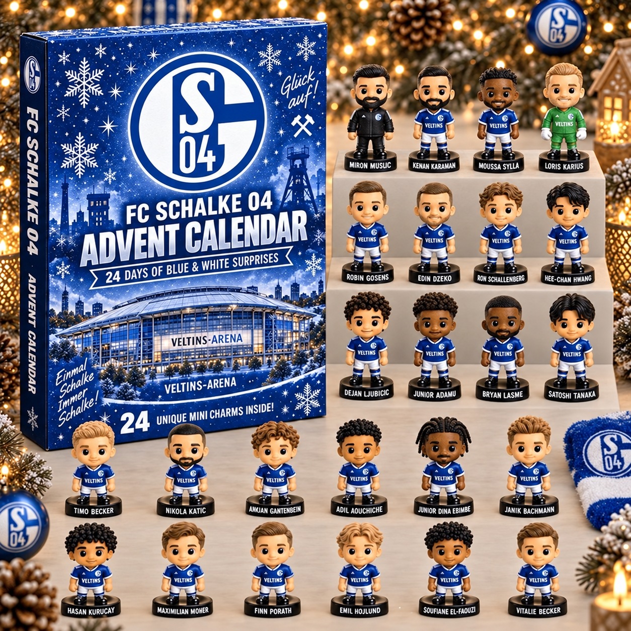 FC Schalke 04 · Football Fan 24-Day Advent Calendar – Soccer Club Countdown Gift Box
