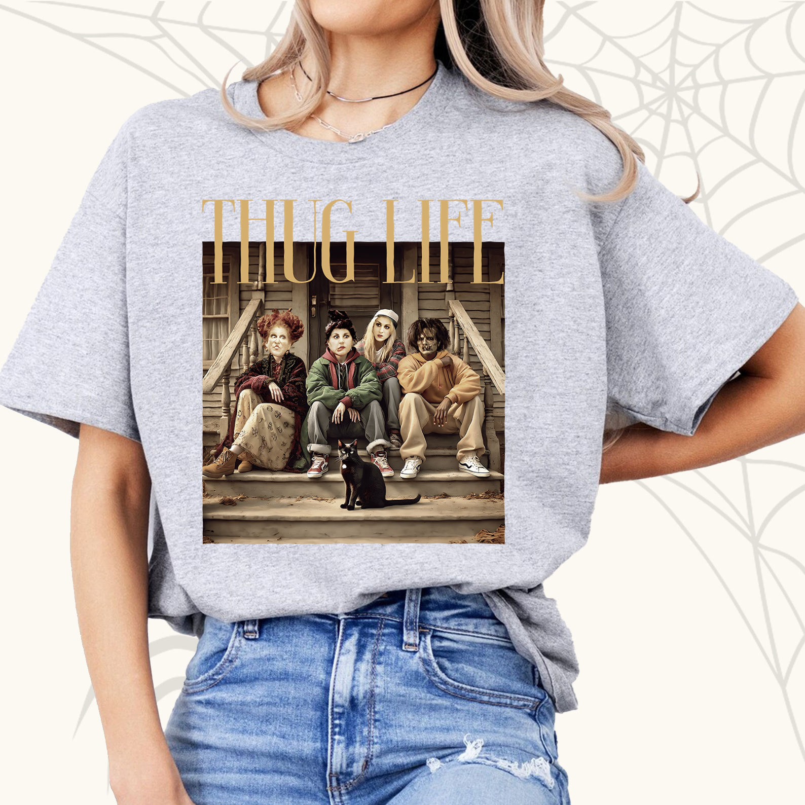 Thug Life Golden Girl Bad Witches Halloween Vintage T-Shirt Sweatshirt Hoddie