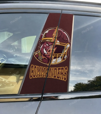 Washington Commanders Car Pillar Wrap - Universal Fit