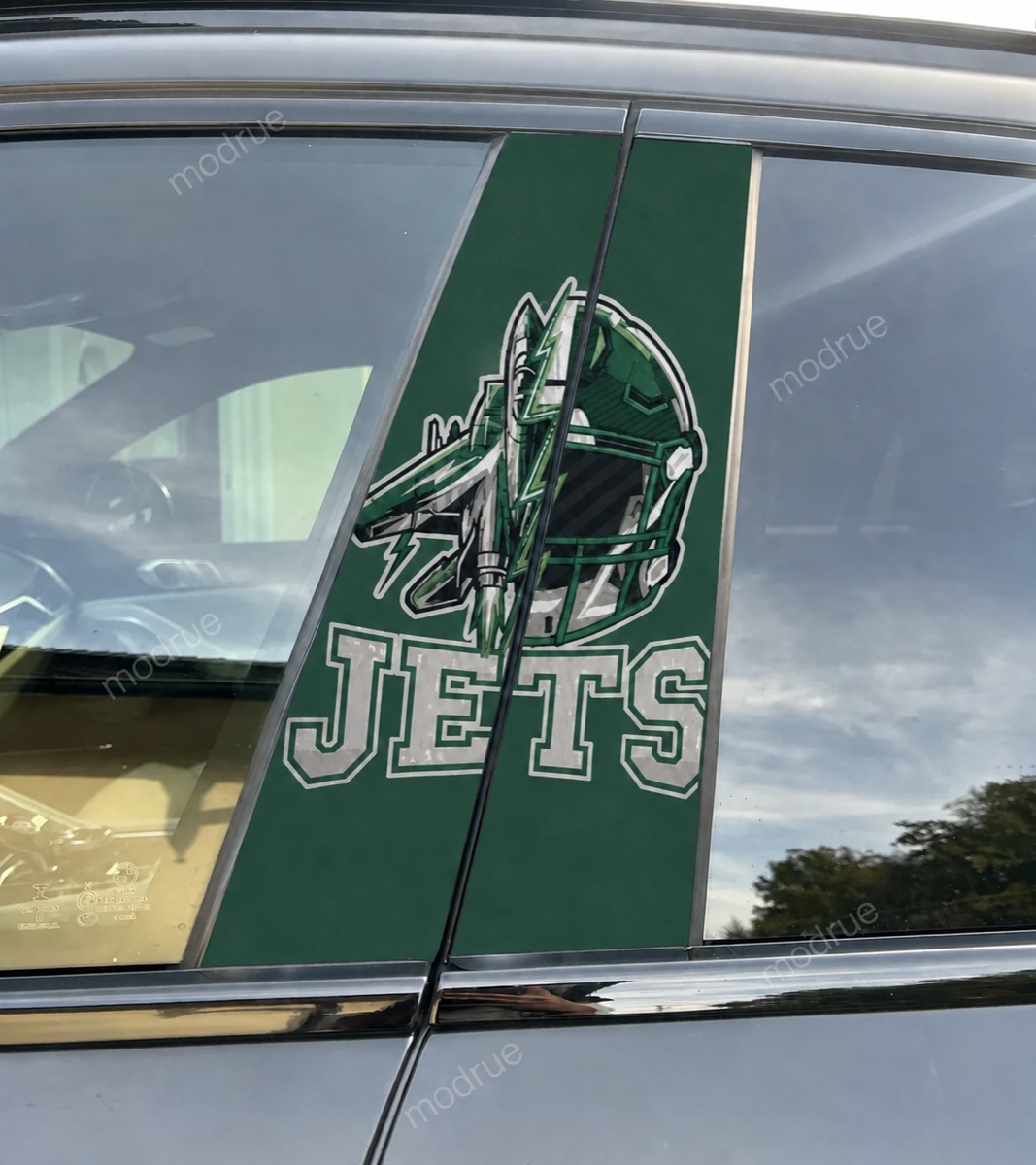 New York Jets Car Pillar Wrap - Universal Fit